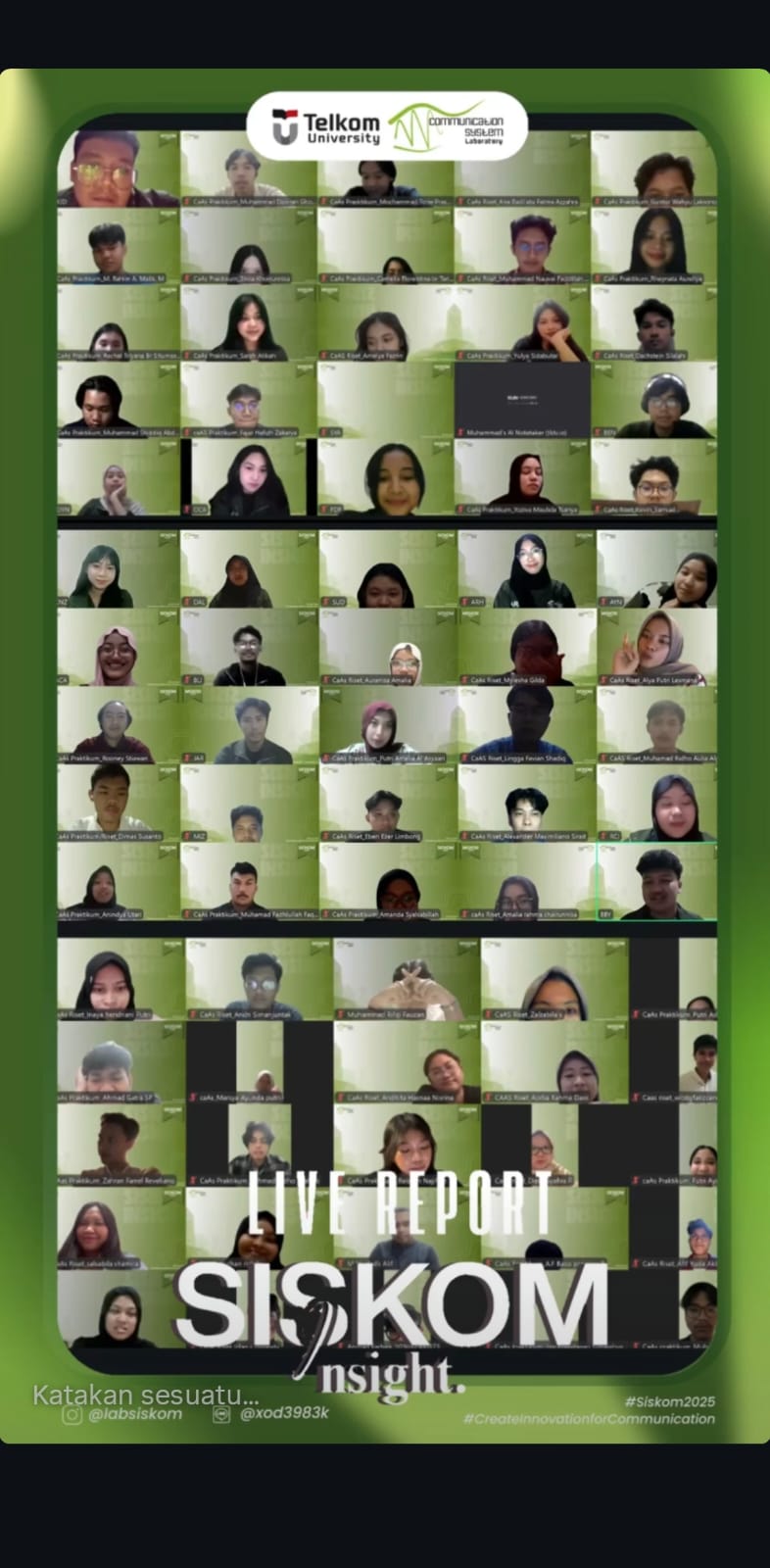 Sharing session Siskom Insight bersama alumni